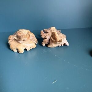 Wooden Elephant Figurines